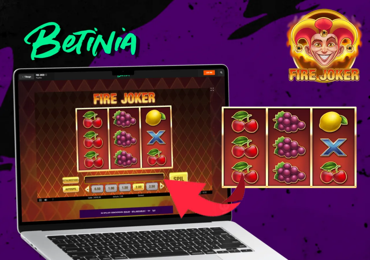 klassiske frugtsymboler og spændende gameplay på Betinia casino