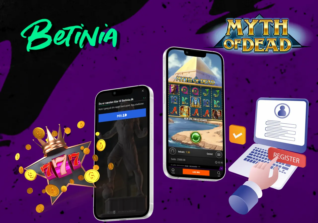 Sådan begynder du at spille på Betinia Casino via mobil eller computer