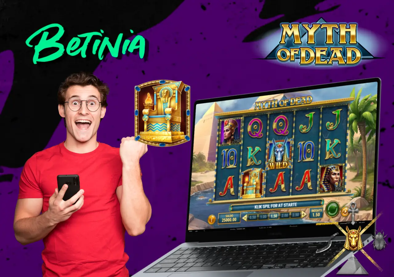 Demo-version af Myth of Dead tilgængelig på Betinia Casino for gratis prøvespil